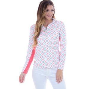 NWT Cabana Life Quarter Zip Pullover - L